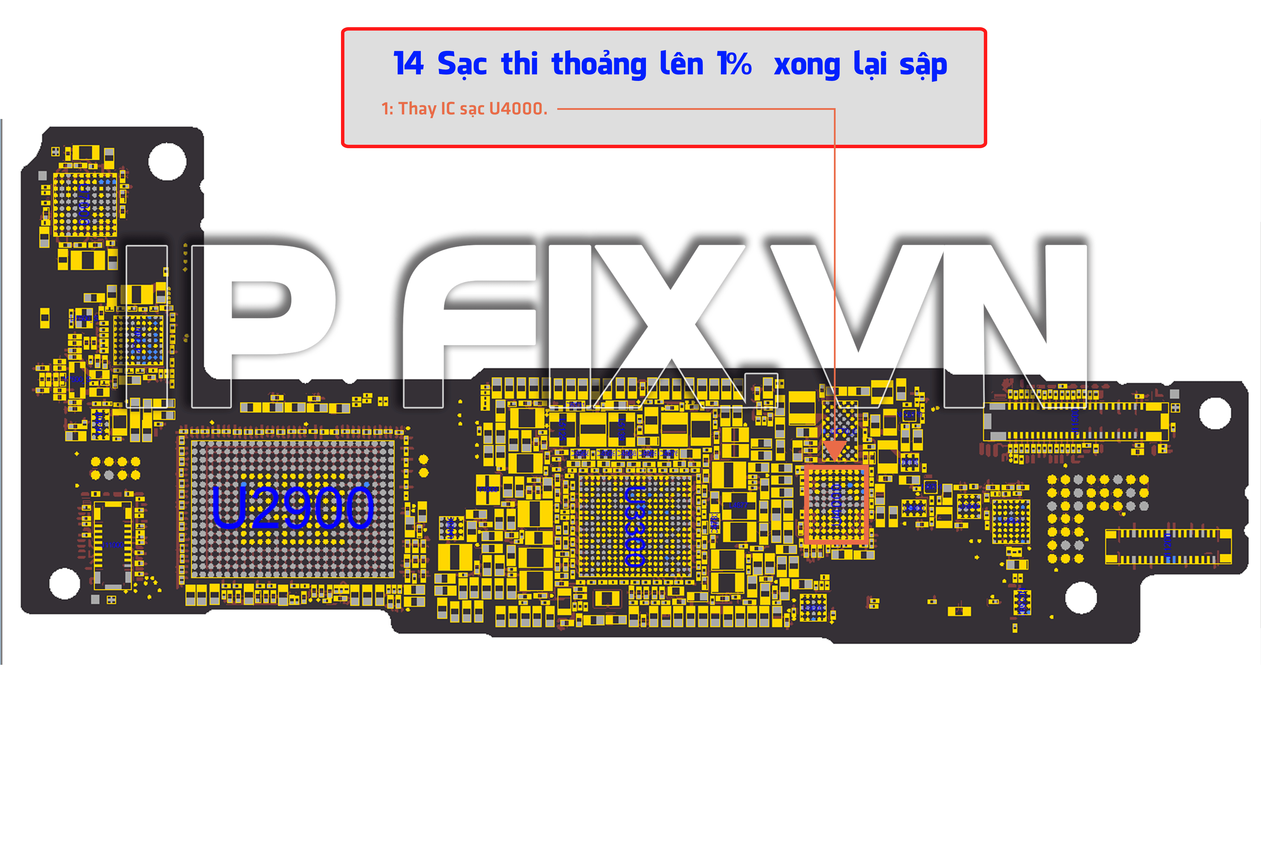 14 Sạc thi thoảng lên 1% xong lại sập